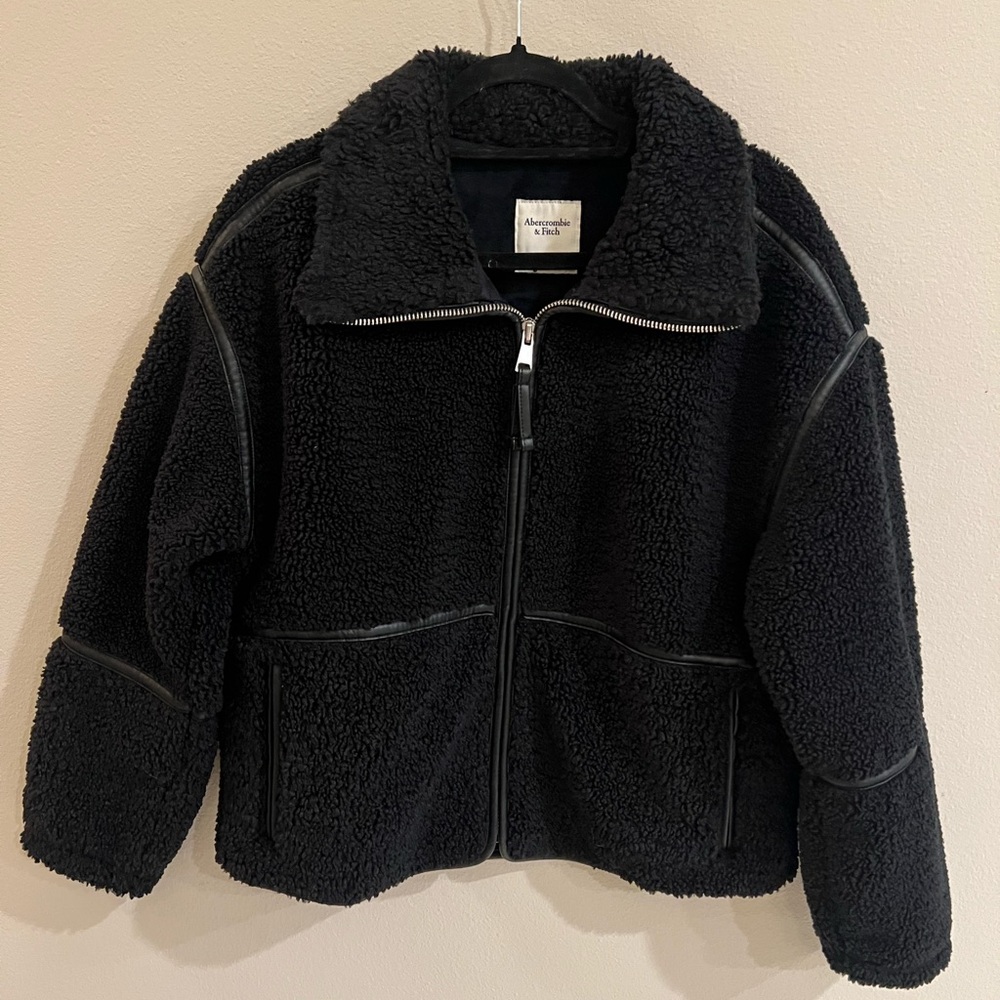 Abercrombie Black Teddy Jacket